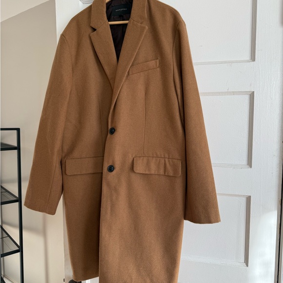 Camel Top Coat Banana Republic Wool blend Coat - Picture 5 of 6